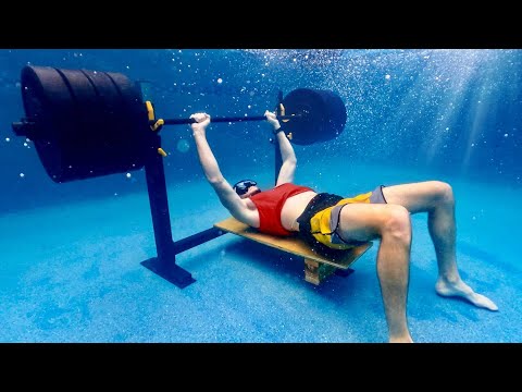 Trying to Bench 405 lbs Underwater | OT 28
