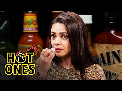 Mila Kunis Hits the Ranch While Eating Spicy Wings | Hot Ones